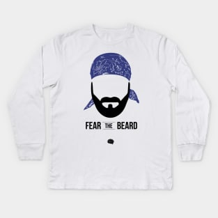 Fear the Beard Kids Long Sleeve T-Shirt